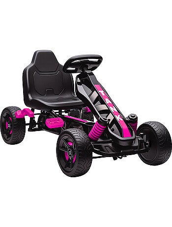 Kart à pédales enfant Go Kart carter chaine fermé dossier haut