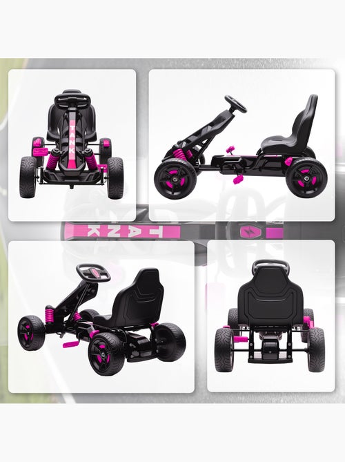 Kart à pédales enfant Go Kart carter chaine fermé dossier haut - Kiabi