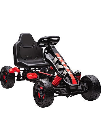 Kart à pédales enfant Go Kart carter chaine fermé dossier haut