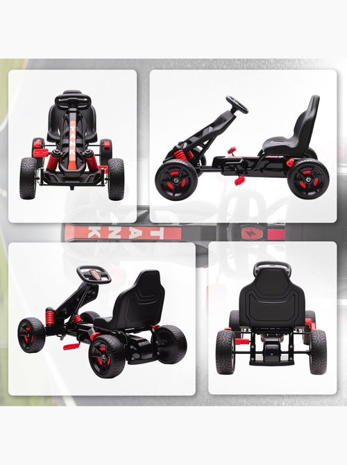 Kart à pédales enfant Go Kart carter chaine fermé dossier haut - Kiabi