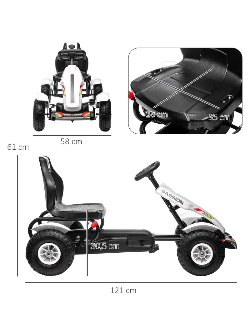 Kart à pédales enfant Go kart Formule 1 Racing passione italia Blanc Blanc - Kiabi