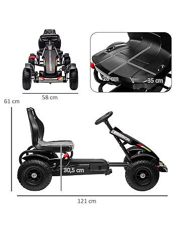 Kart à pédales enfant Go kart Formule 1 Racing passione italia
