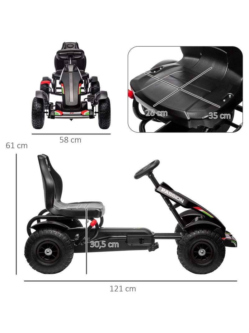 Kart à pédales enfant Go kart Formule 1 Racing passione italia Noir - Kiabi