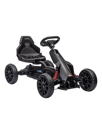 Kart à pédales enfant Go kart Formule 1 Racing réglable avec ceinture