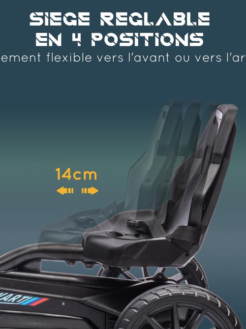 Kart à pédales enfant Go kart Formule 1 Racing réglable avec ceinture - Kiabi