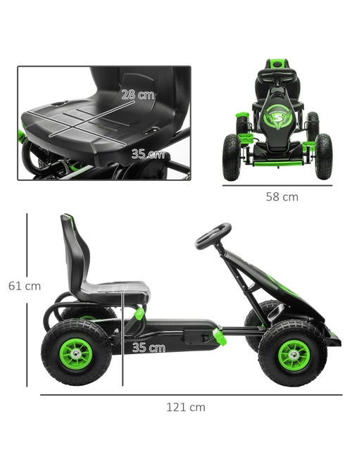 Kart à pédales enfant Go kart Formule 1 Racing Super Power 5 - Kiabi