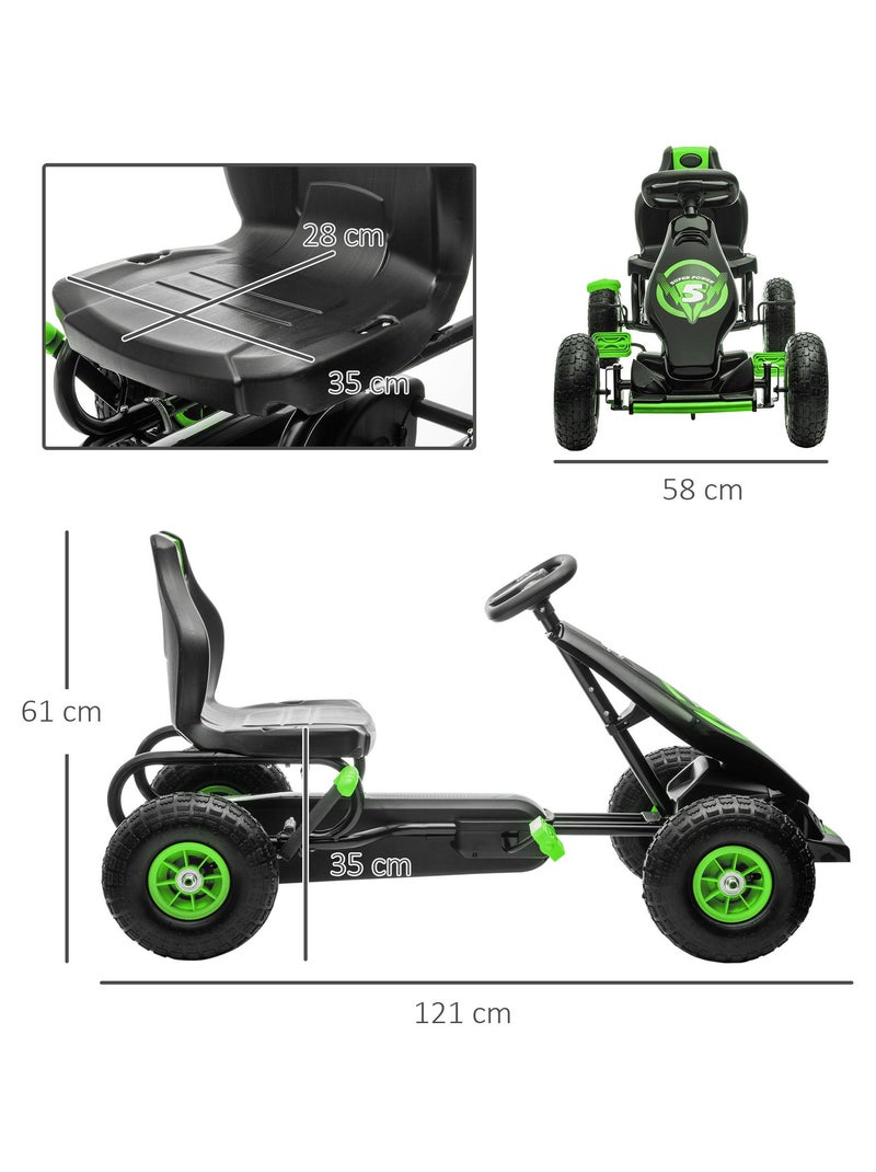 Kart à pédales enfant Go kart Formule 1 Racing Super Power 5 Vert - Kiabi