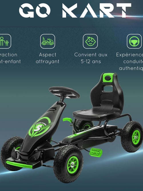 Kart à pédales enfant Go kart Formule 1 Racing Super Power 5 - Kiabi