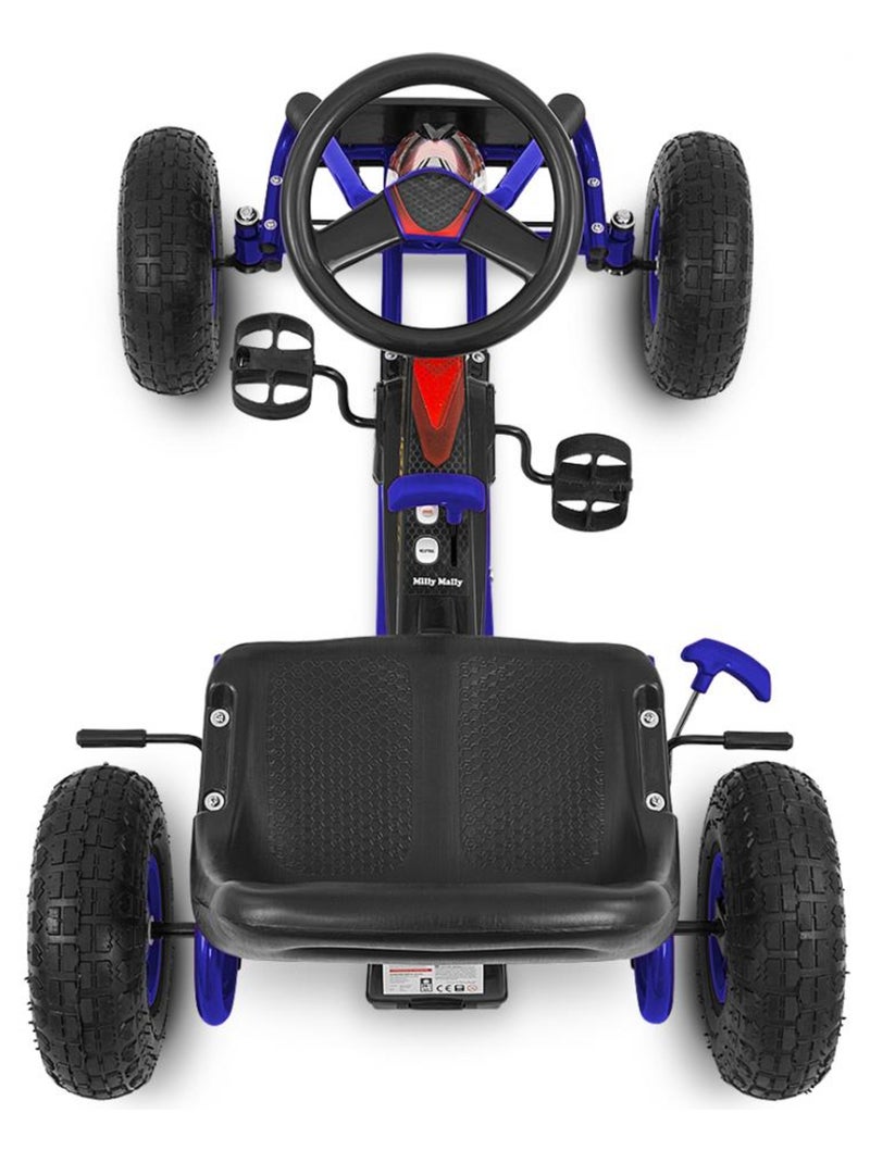 Kart à pédales thor - couleur bleu Bleu - Kiabi
