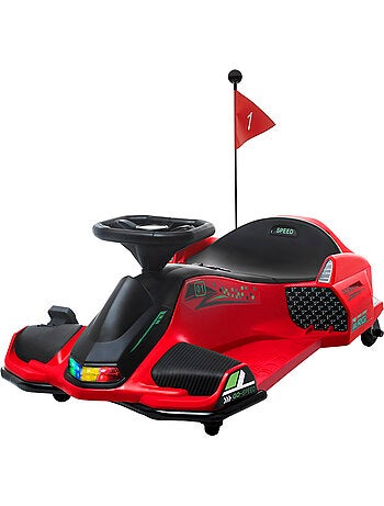 Kart électrique drift enfant 12v 2 vitesses 3-8 km/h