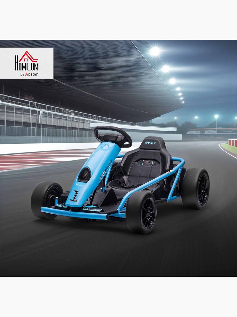 Kart électrique drift enfant 24v 2 vitesses 6-13 km/h Bleu Bleu - Kiabi