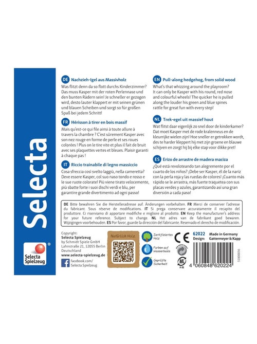 Kasper le hérisson - Kiabi