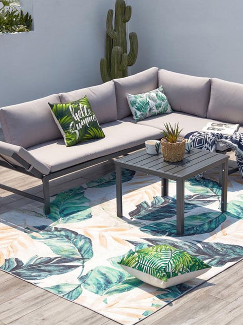 KATEA Salon de jardin bas 4 places canapé inclinable - Kiabi