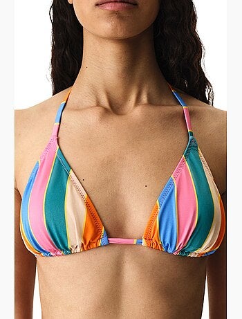 Katelyn haut de bikini triangle rayé penti