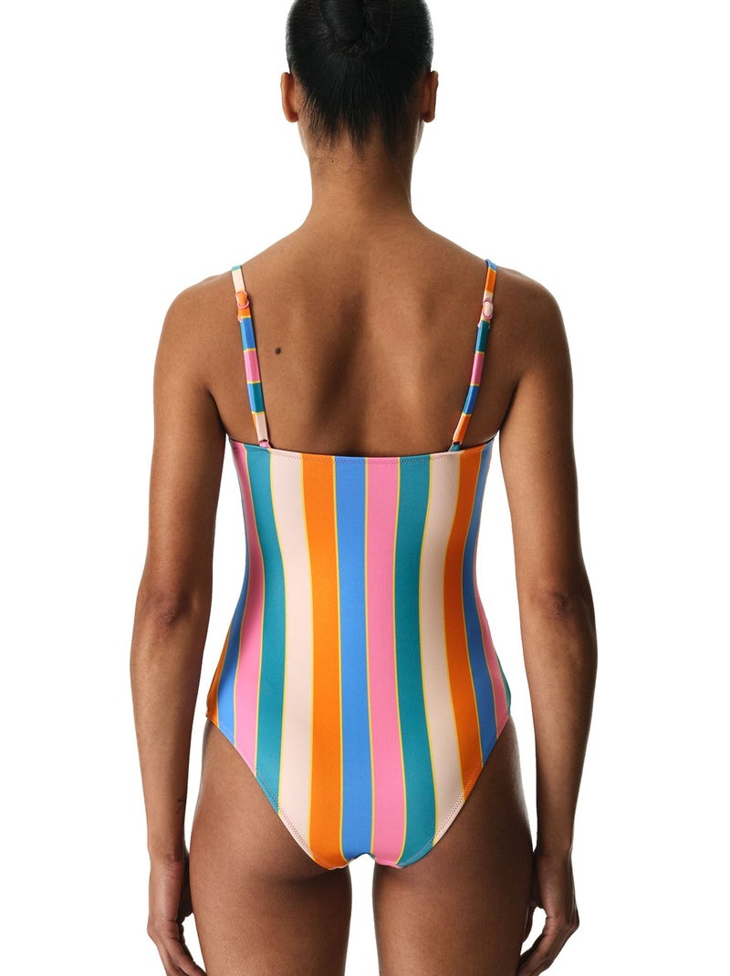 Katelyn maillot de bain rayé penti Orange - Kiabi
