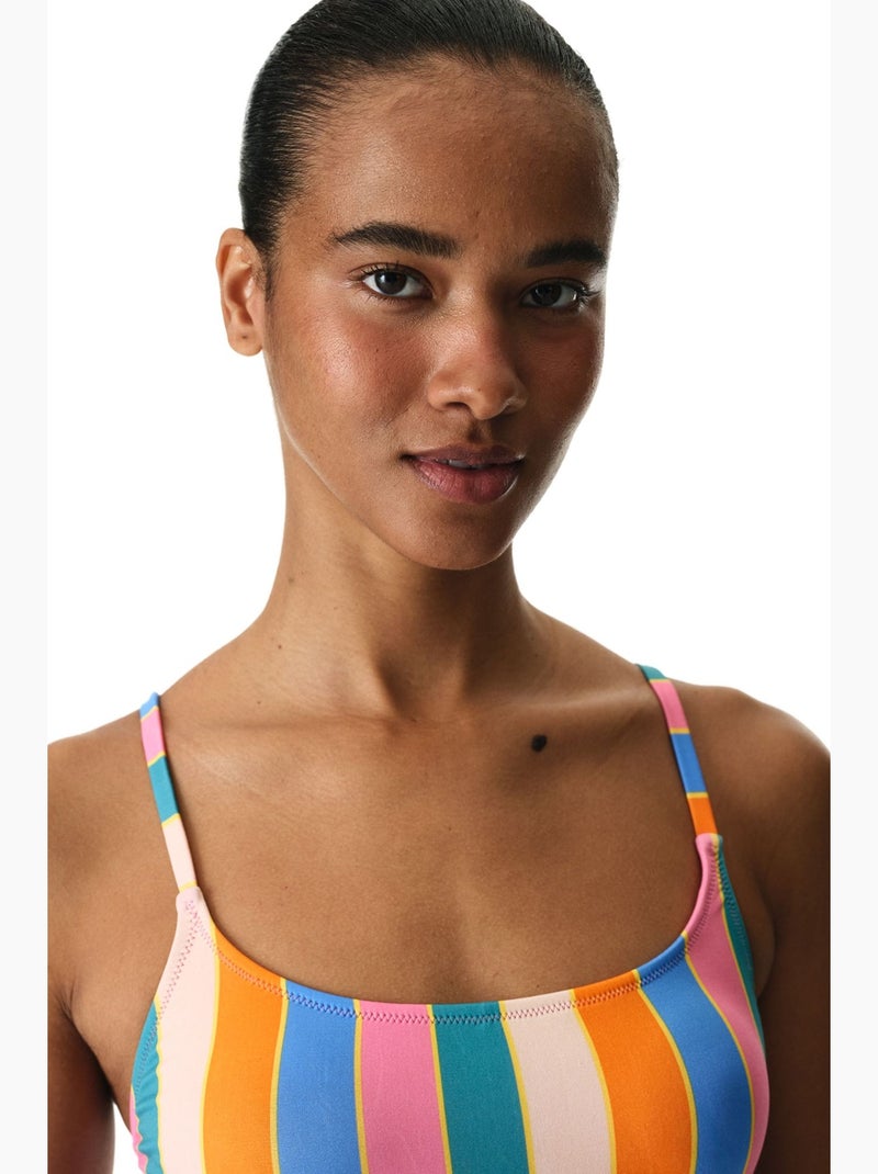 Katelyn maillot de bain rayé penti Orange - Kiabi