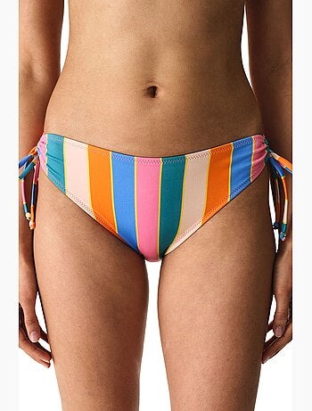 Katelyn ring bas de bikini rayé taille mi-haute penti