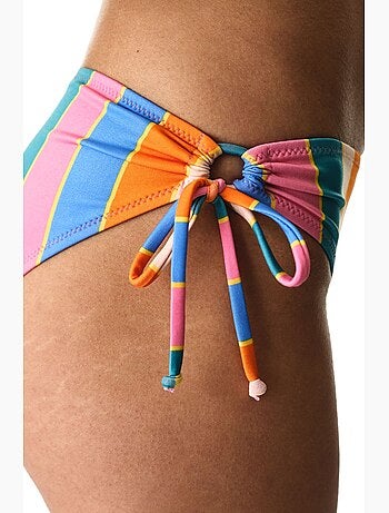 Katelyn ring bas de bikini rayé taille mi-haute penti