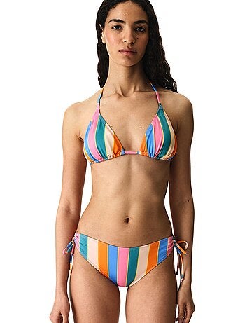 Katelyn ring bas de bikini rayé taille mi-haute penti