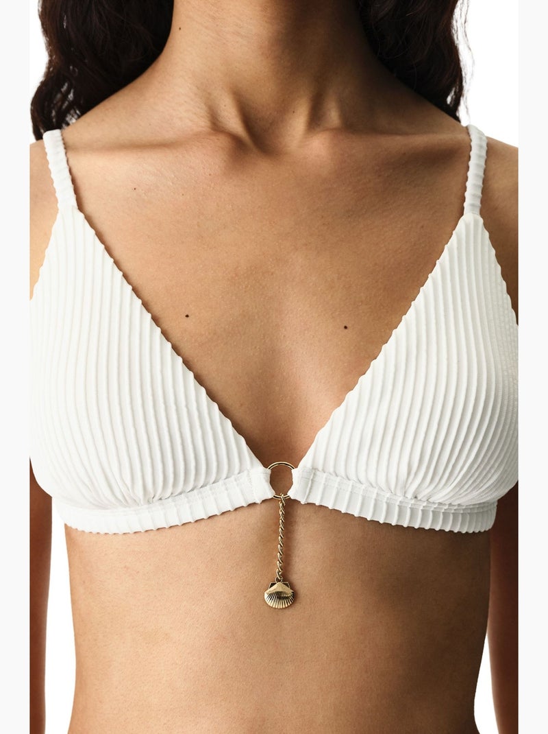 Kea haut de bikini triangle penti Blanc - Kiabi