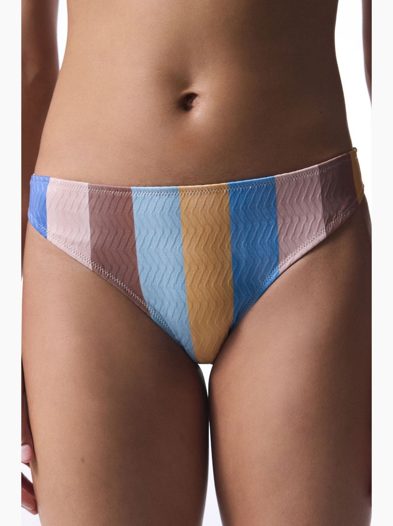 Keira stripe slip de bikini rayé penti Bleu pastel - Kiabi