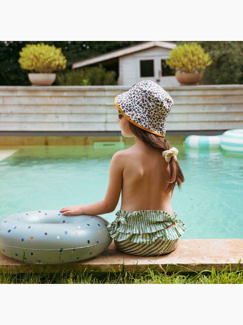 Ki ET LA | Bob réversible enfant UPF50+ coton protection soleil Orange - Kiabi