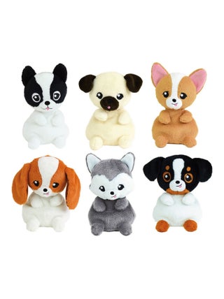 Kidimols Lot De 6 Chiens En Peluche - 14 Cm