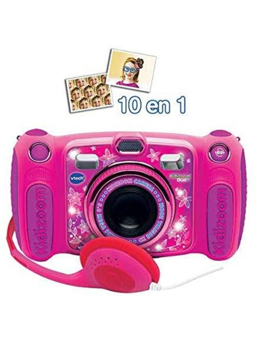 KidiZoom Duo DX – Appareil photo numérique enfant (rose) – Double caméra 5 MP + 2 MP • Selfies - Kiabi