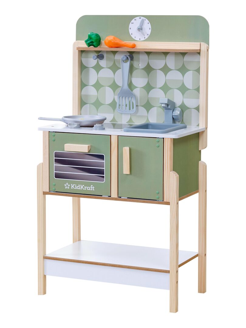 KidKraft Foody Friends – Cuisine D'Éveil En Bois Éléphant Adorable Avec Accessoires, Dès 2 Ans – Jouet Éducatif Et Ludique
