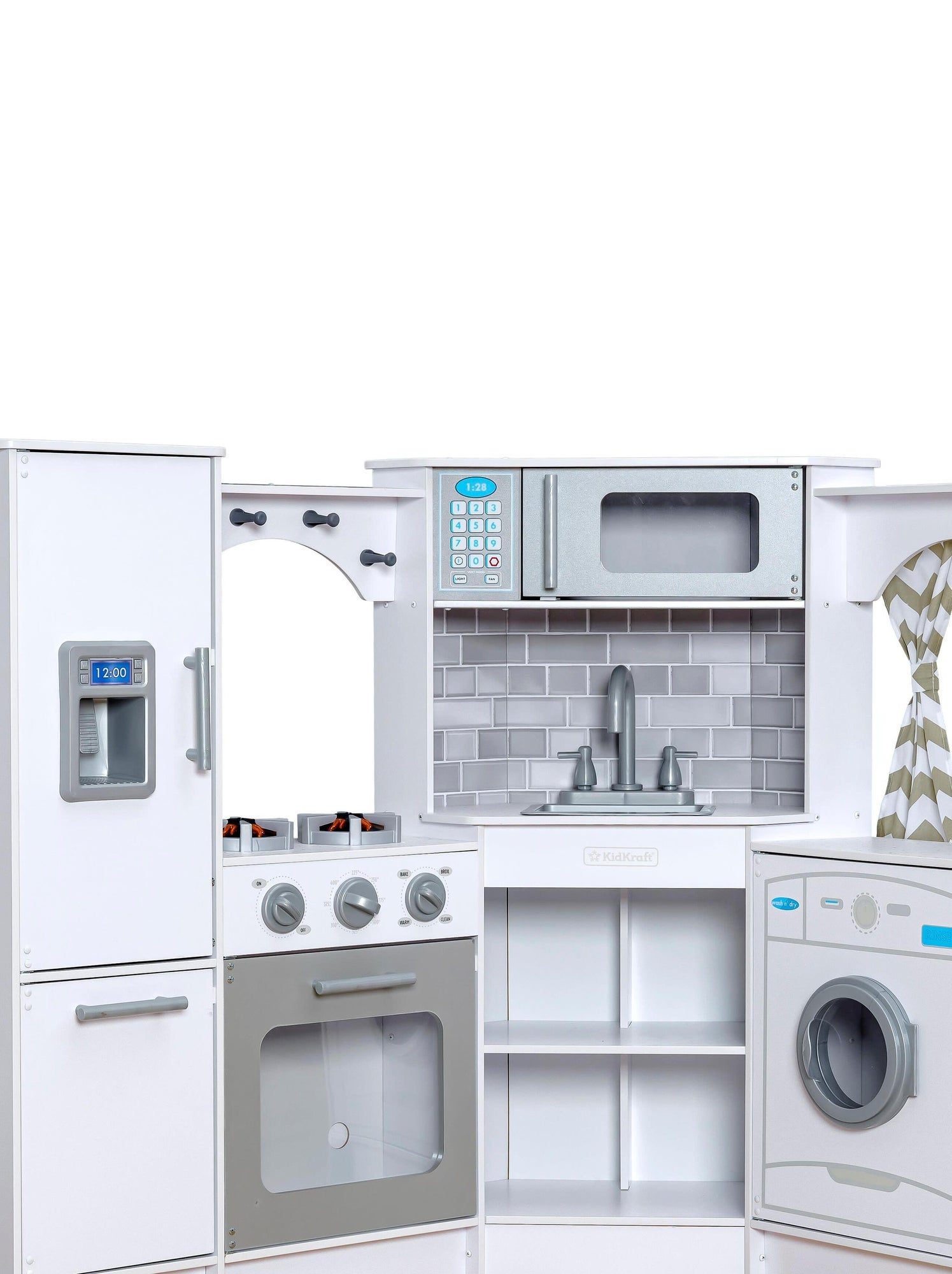 KidKraft Chef's Ilot Cuisine Enfant En Bois Avec Sons, Lumières Et