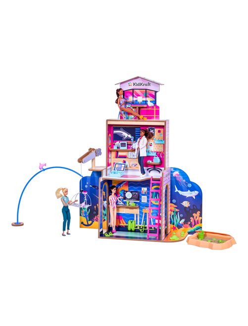 KidKraft - Maison  de poupée Centre de sauvetage et plage avec 50 accessoires inclus - EZ Kraft - Kiabi