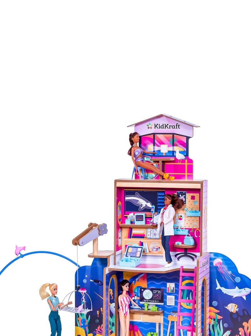 KidKraft - Maison  de poupée Centre de sauvetage et plage avec 50 accessoires inclus - EZ Kraft N/A - Kiabi