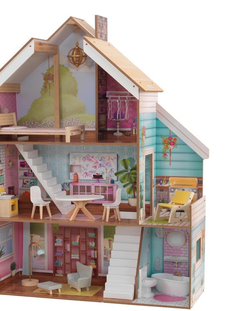 KidKraft - Maison  de poupée en bois Juliette avec 15 accessoires inclus N/A - Kiabi