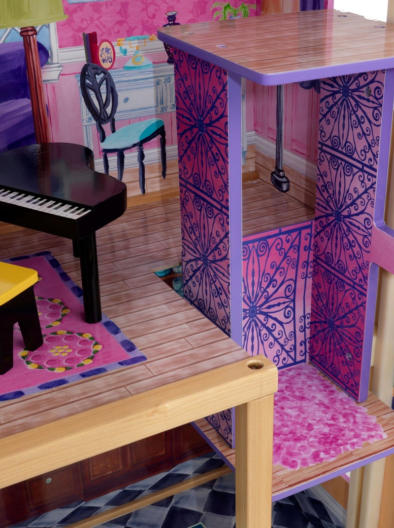 KidKraft - Maison  de poupée en bois My Dream avec 12 accessoires inclus Rose - Kiabi