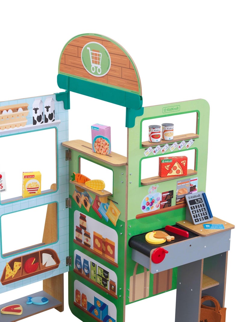 KidKraft - Petite Épicerie Pop-up Let's Pretend™ avec 18 accessoires inclus N/A - Kiabi