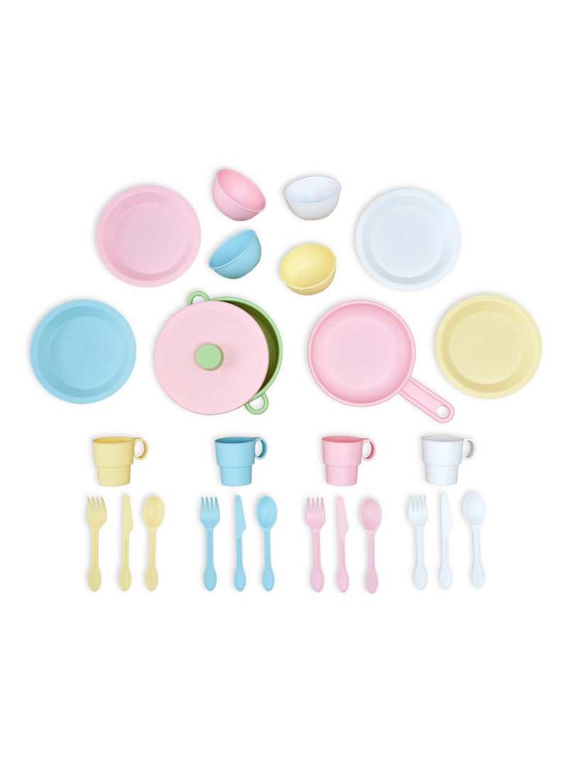 KidKraft -Ensemble Batterie de Cuisine enfant 27 pièces - Couleurs pastels N/A - Kiabi
