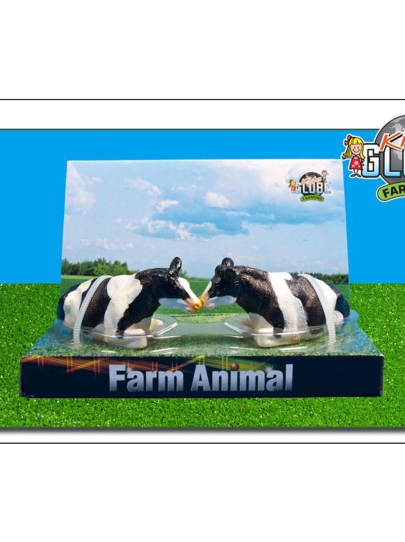 Kids Globe By Toys World - Paire de vaches pour les fermes Kids Globe. N/A - Kiabi