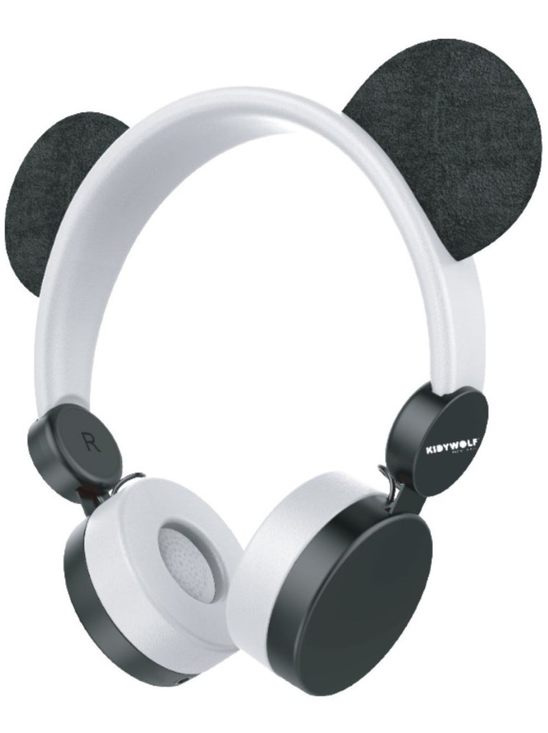 Kidyears Casque audio enfant Panda Noir - Kiabi