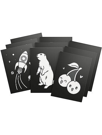 KIDYWOLF - Lot de 3 kits création déco murale