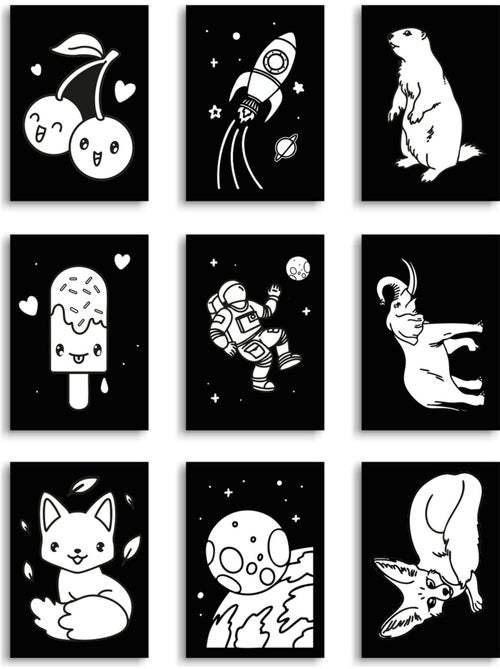 KIDYWOLF - Lot de 3 kits création déco murale - Kiabi