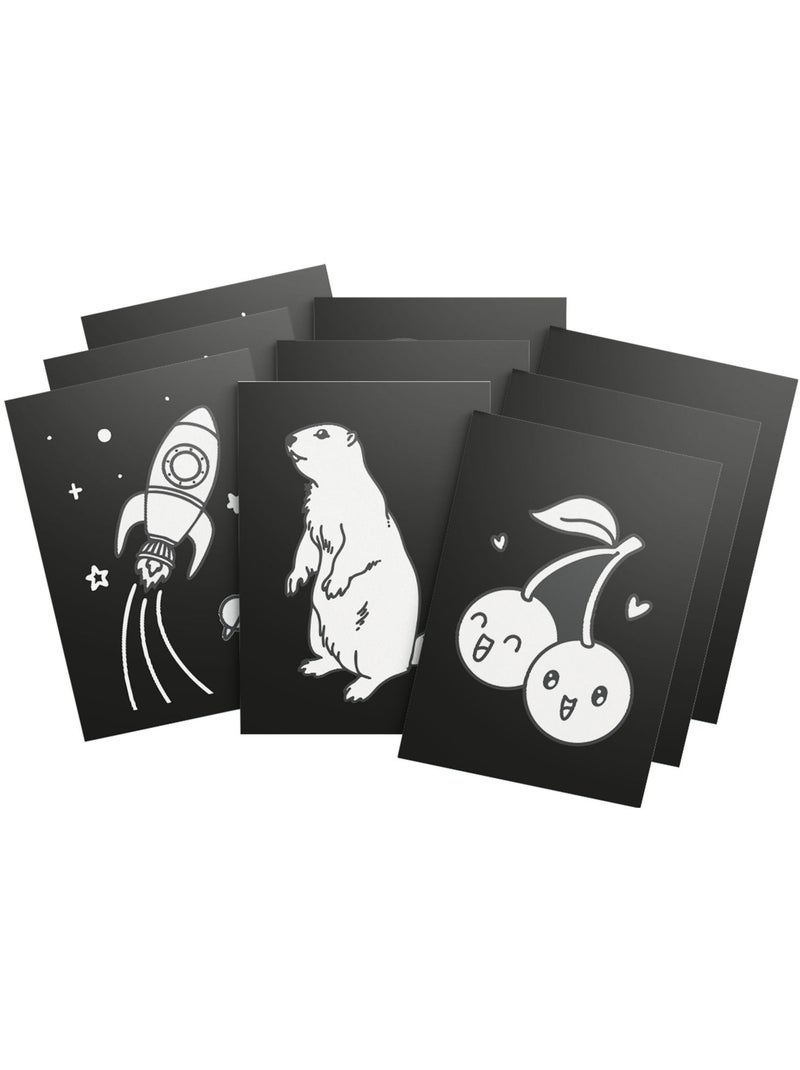 KIDYWOLF - Lot de 3 kits création déco murale Noir - Kiabi
