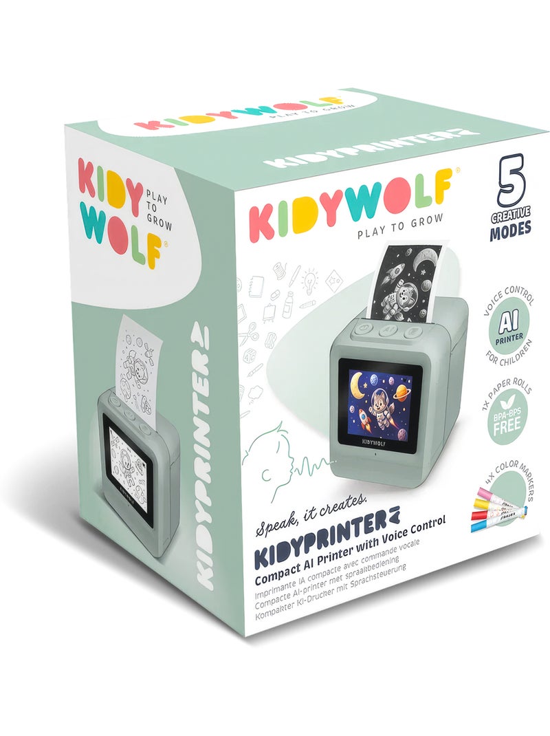 Kidywolf | imprimante ia instantanée sans encre enfant kidyprinter ai Vert - Kiabi
