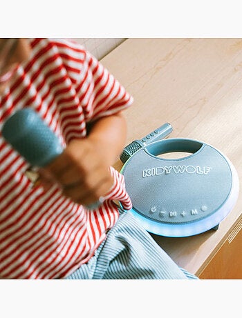 Kidywolf | karaoké portable lumineux enfant avec 2 micros kidykaraoke