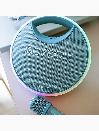 Kidywolf | karaoké portable lumineux enfant avec 2 micros kidykaraoke