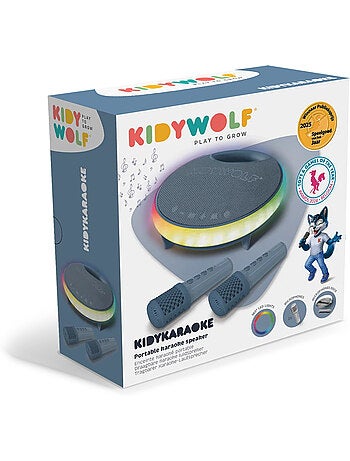 Kidywolf | karaoké portable lumineux enfant avec 2 micros kidykaraoke