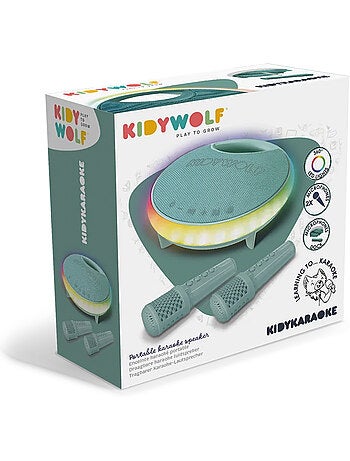 Kidywolf | karaoké portable lumineux enfant avec 2 micros kidykaraoke