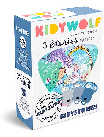 Kidywolf | kidystories recharge 3 histoires pour lampe projecteur kidyslide