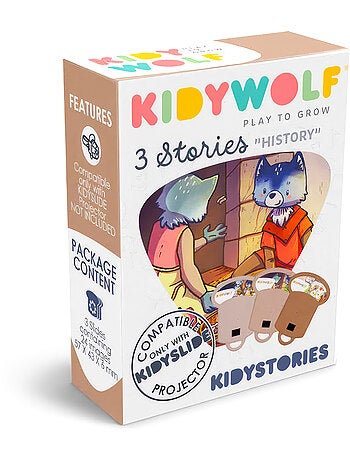 Kidywolf | kidystories recharge 3 histoires pour lampe projecteur kidyslide