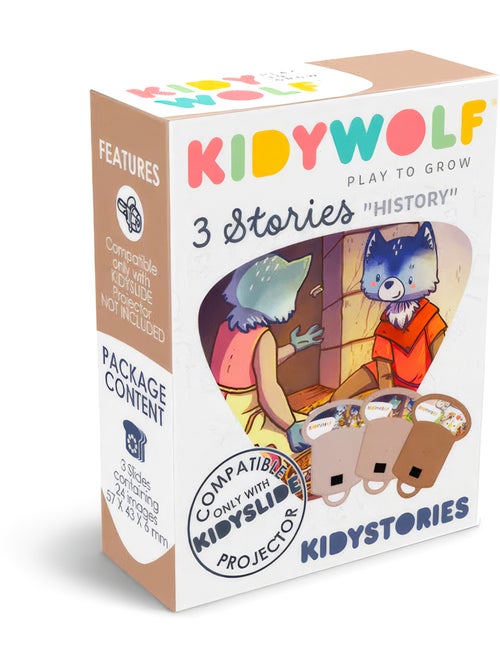 Kidywolf | kidystories recharge 3 histoires pour lampe projecteur kidyslide - Kiabi Kidywolf | kidystories recharge 3 histoires pour lampe projecteur kidyslide - Kiabi