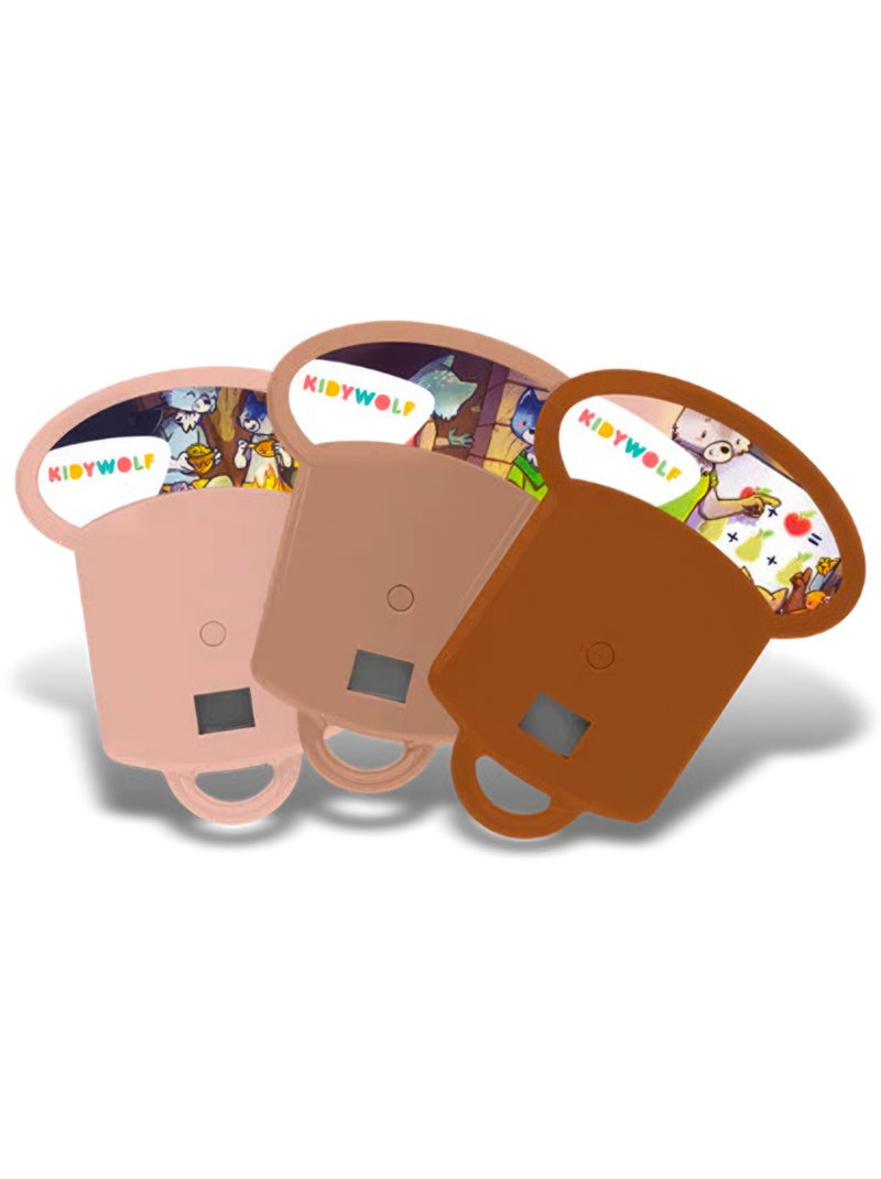 Kidywolf | kidystories recharge 3 histoires pour lampe projecteur kidyslide Marron chocolat - Kiabi